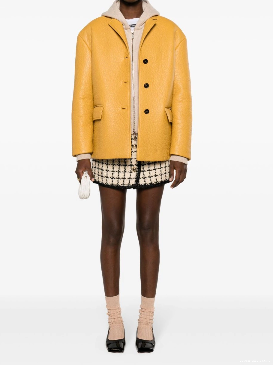 Cheap Versace tweed check-pattern miniskirt Women 0704